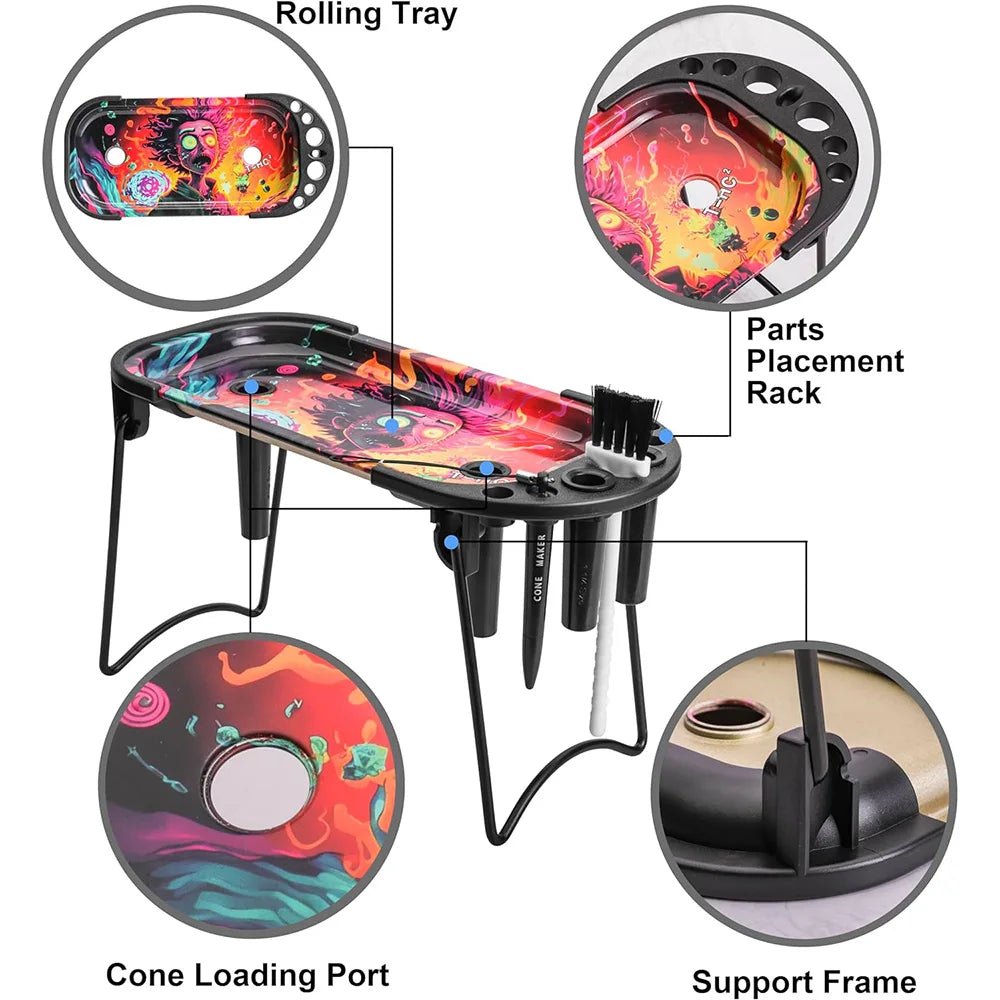 Rolling Tray Cone Loader