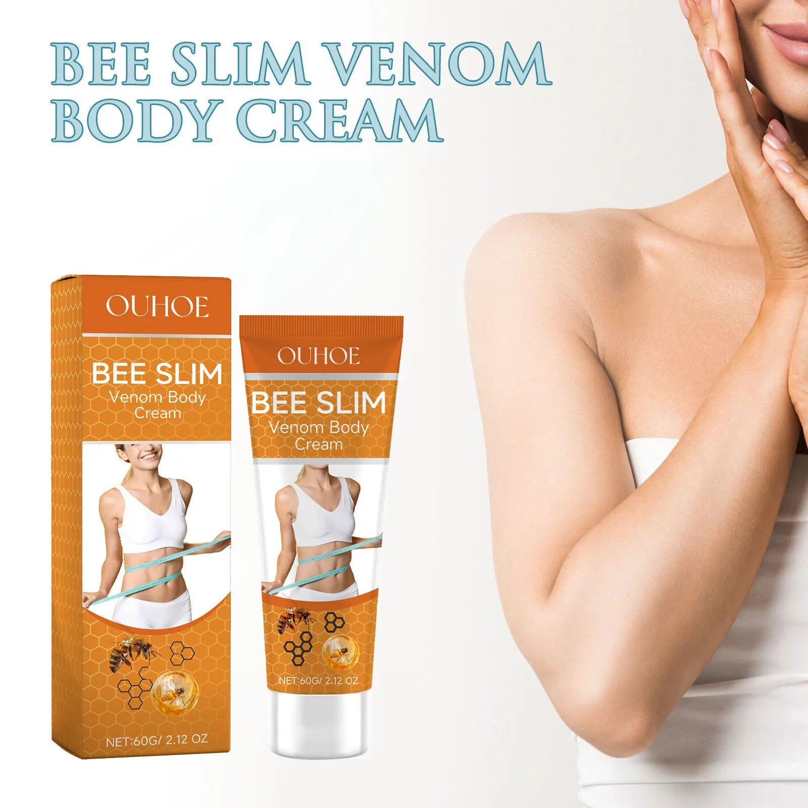 Weight Loss Cream for Stomach Thigh Arm Belly Body Shaping Sculpting Lifting Firming Fat Burner Anti Cellulite Bee Venom Lotion