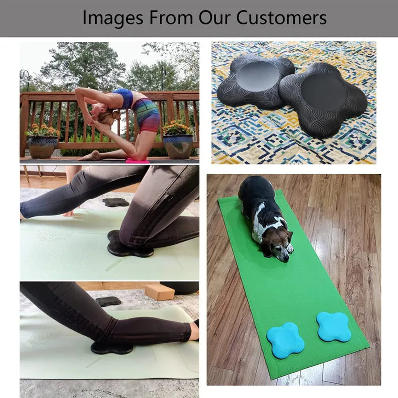 Yoga Knee Pad Cushion Soft TPE Foam Pad Support Protective Pad For Elbow Leg Arm Balance Exercise Fitness Workout Yoga Mat